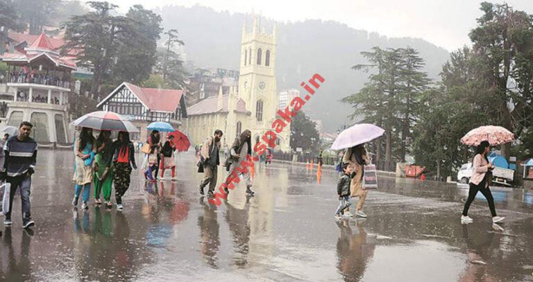 हिमाचल  में 30 अगस्त तक भारी बारिश, मौसम विभाग  ने जारी किया अलर्ट, 10 जिलों में जमकर बरसेंगे बादल