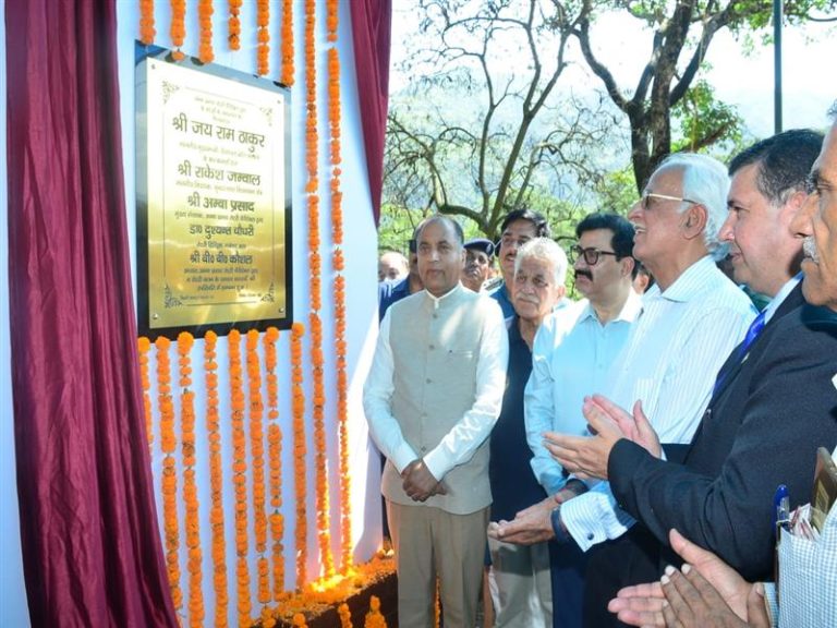 मुख्यमंत्री ने सुंदरनगर में अम्बा प्रसाद रोटरी चैरिटेबल नेत्र अस्पताल का शिलान्यास किया