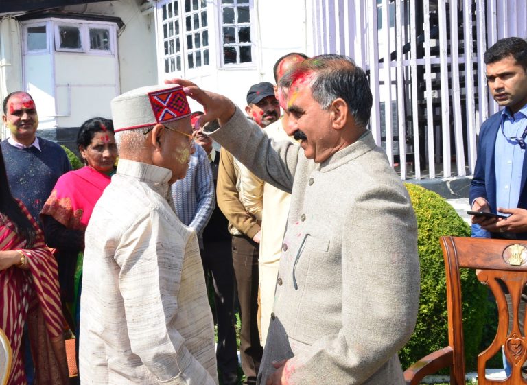 CM greets Governor on Holi