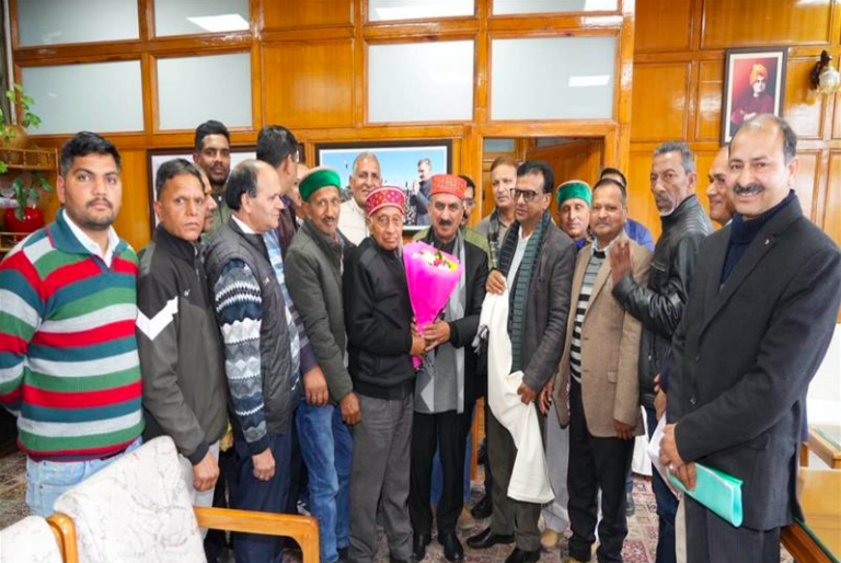 हिमाचल प्रदेश पिछड़ा वर्ग एवं वित्त विकास निगम के उपाध्यक्ष ने मुख्यमंत्री से भेंट की…