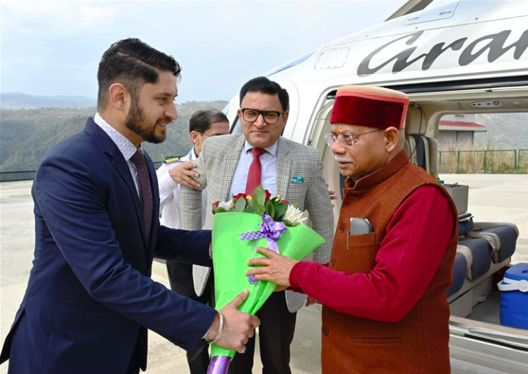 राज्यपाल दो दिवसीय प्रवास पर मण्डी पहुंचे…