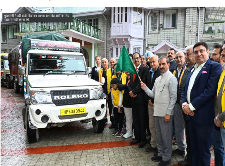मुख्यमंत्री ने हरी झंडी दिखाकर आपदा प्रभावित क्षेत्रों के लिए राहत सामग्री रवाना की…